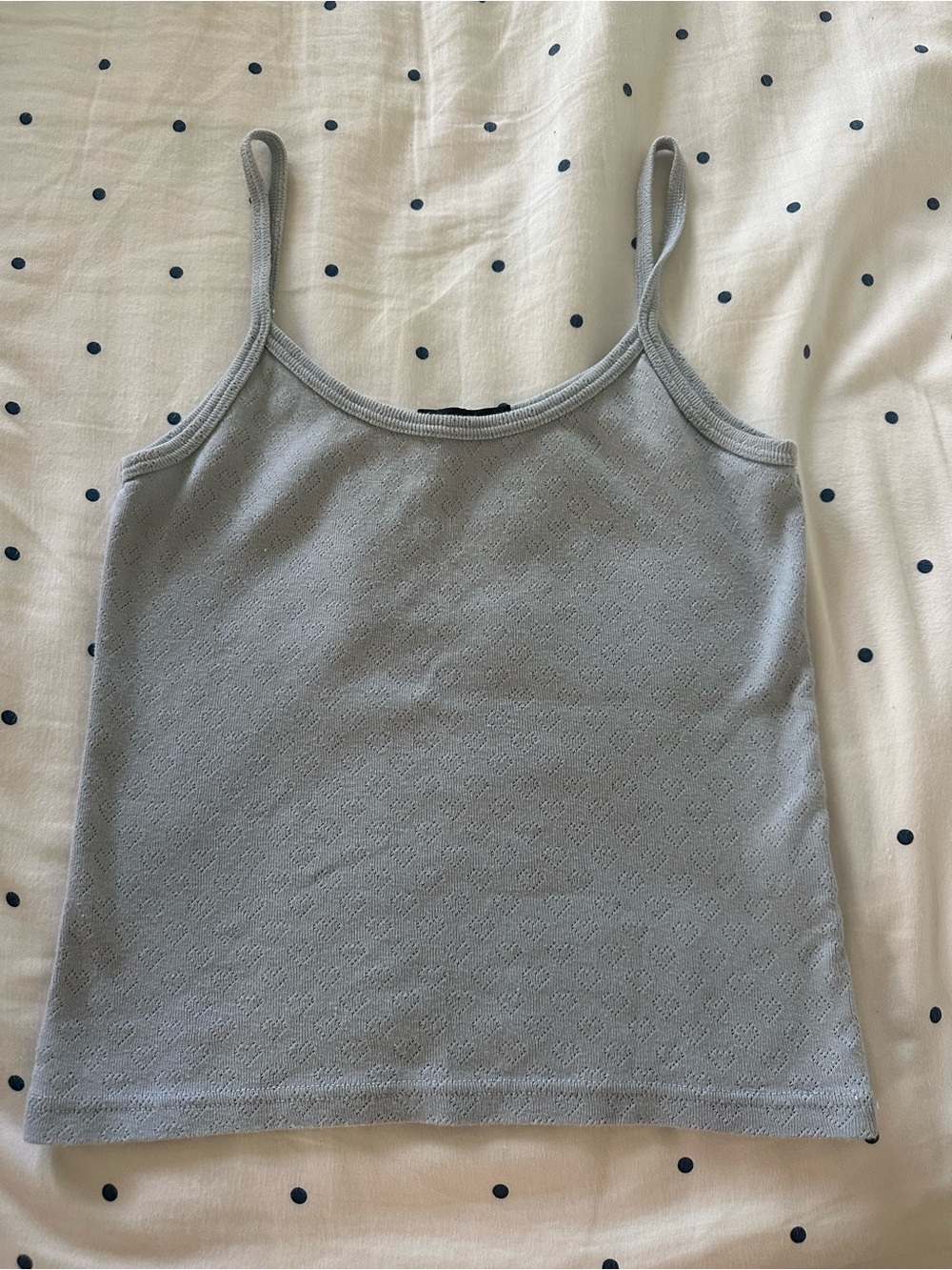 Brandy Melville Light Blue Textured Camisole